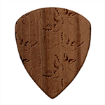 Butterflies Insect Pattern Nature Square Wood Guitar Pick Holder Case And Picks Set Pick