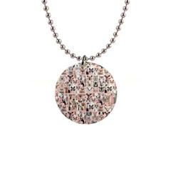 Happy Animals 1  Button Necklace