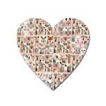 Mix Animals Heart Magnet Front