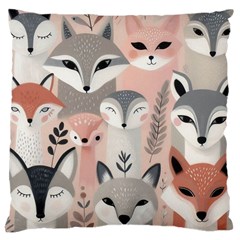 Fox Large Cushion Case (one Side)