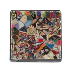 Background Embroidery Pattern Stitches Abstract Memory Card Reader (square 5 Slot)