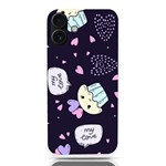 Cupcake Doodle Heart Love iPhone 16 Plus TPU UV Print Case Front