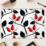 Rose Hip Pattern Branches Autumn Cosmetic Bag (XXL) Back