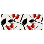 Rose Hip Pattern Branches Autumn Banner and Sign 8  x 3  Front