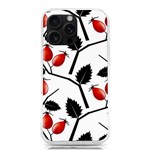 Rose Hip Pattern Branches Autumn iPhone 16 Pro Max TPU UV Print Case Front