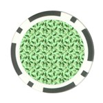 Leaves Pattern Texture Seamless Poker Chip Card Guard (10 pack) Back