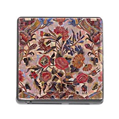 Abstract Flowers Memory Card Reader (square 5 Slot)