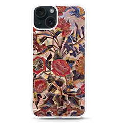 Abstract Flowers Iphone 15 Tpu Uv Print Case