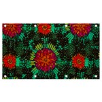 Mid Century Retro Floral 1970s 1960s Pattern 72 Banner and Sign 7  x 4  Front