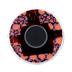 Mid Century Retro Floral 1970s 1960s Pattern 74 On-the-go Memory Card Reader