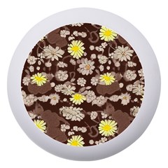 Mid Century Retro Floral 1970s 1960s Pattern 84 Dento Box With Mirror