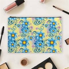 Flowers Bloom Blossom Petals Plant Cosmetic Bag (large)