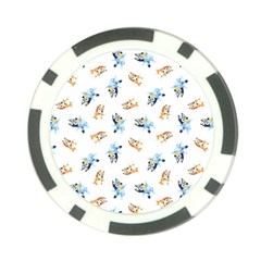 Bluey Pattern Poker Chip Card Guard