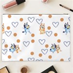 Bluey, Bluey merch, Bluey pattern, Bluey Bluey, bingo, Bluey design, bluey dog Cosmetic Bag (XXL) Back