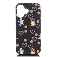 Bluey, Bluey Merch, Bluey Pattern, Bluey Bluey, Bingo, Bluey Design, Bluey Dog Iphone 16 Black Uv Print Pc Hardshell Case