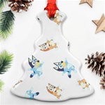 Bluey, Bluey merch, Bluey pattern, Bluey Bluey, bingo, Bluey design, bluey dog Ornament (Christmas Tree)  Front