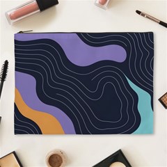 Abstract Topographic Cosmetic Bag (xl)