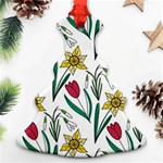 Flowers Bloom Pattern Spring Christmas Tree Ornament (Two Sides) Back