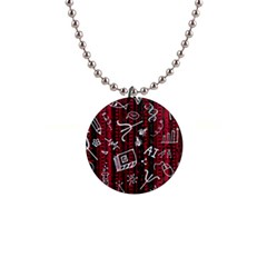 Abstract Pattern Background 1  Button Necklace