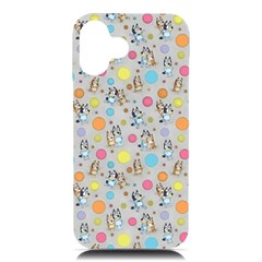 Bluey, Bluey Merch, Bluey Pattern, Bluey Bluey, Bingo, Bluey Design, Bluey Dog Iphone 16 Plus Black Uv Print Pc Hardshell Case