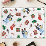 Bluey, Bluey merch, Bluey pattern, Bluey Bluey, bingo, Bluey design, bluey dog Cosmetic Bag (XXXL) Front