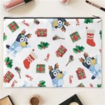 Bluey, Bluey merch, Bluey pattern, Bluey Bluey, bingo, Bluey design, bluey dog Cosmetic Bag (XXXL) Back