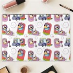 Bluey, Bluey merch, Bluey pattern, Bluey Bluey, bingo, Bluey design, bluey dog Cosmetic Bag (XXL) Back