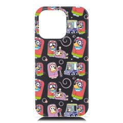 Bluey, Bluey Merch, Bluey Pattern, Bluey Bluey, Bingo, Bluey Design, Bluey Dog Iphone 16 Pro Max Black Uv Print Pc Hardshell Case