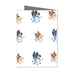 Bluey, Bluey merch, Bluey pattern, Bluey Bluey, bingo, Bluey design, bluey dog Mini Greeting Cards (Pkg of 8) Left