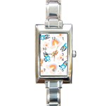 Bluey, Bluey merch, Bluey pattern, Bluey Bluey, bingo, Bluey design, bluey dog Rectangle Italian Charm Watch Front