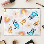 Bluey, Bluey merch, Bluey pattern, Bluey Bluey, bingo, Bluey design, bluey dog Cosmetic Bag (XL) Back