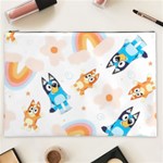 Bluey, Bluey merch, Bluey pattern, Bluey Bluey, bingo, Bluey design, bluey dog Cosmetic Bag (XXL) Front