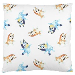 Bluey, Bluey Merch, Bluey Pattern, Bluey Bluey, Bingo, Bluey Design, Bluey Dog Large Cushion Case (two Sides)