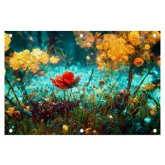 Flowers Detail Painting Nature Banner And Sign 6  X 4 
