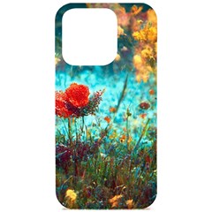 Flowers Detail Painting Nature Iphone 15 Pro Black Uv Print Pc Hardshell Case