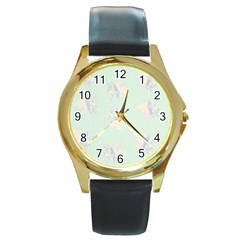 Bluey, Bluey Merch, Bluey Pattern, Bluey Bluey, Bingo, Bluey Design, Bluey Dog Round Gold Metal Watch