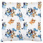 Bluey, Bluey merch, Bluey pattern, Bluey Bluey, bingo, Bluey design, bluey dog 18  Baby Flannel Cushion Case (Two Sides) Front