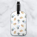 Bluey, Bluey merch, Bluey pattern, Bluey Bluey, bingo, Bluey design, bluey dog Nappa Leather Luggage Tag Rectangle Back