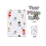 Bluey, Bluey merch, Bluey pattern, Bluey Bluey, bingo, Bluey design, bluey dog Playing Cards 54 Designs (Mini) Front - Heart10