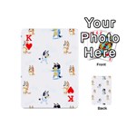 Bluey, Bluey merch, Bluey pattern, Bluey Bluey, bingo, Bluey design, bluey dog Playing Cards 54 Designs (Mini) Front - HeartK