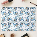 Bluey, Bluey merch, Bluey pattern, Bluey Bluey, bingo, Bluey design, bluey dog Cosmetic Bag (XXL) Back