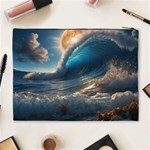 Ocean Sea Waves Cosmetic Bag (XL) Back