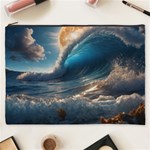Ocean Sea Waves Cosmetic Bag (XXXL) Front