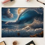 Ocean Sea Waves Cosmetic Bag (XXXL) Back