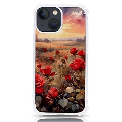 Roses Flower Field Sunset Nature Iphone 13 Mini Tpu Uv Print Case