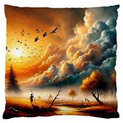 Nature Storm Painting 18  Baby Flannel Cushion Case (two Sides)