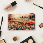 Tulips Field Tree Cosmetic Bag (Small) Back