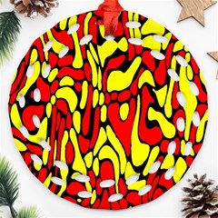 Rby 127 Round Filigree Ornament (two Sides)