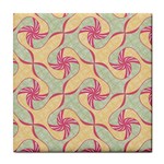 Abstract Pattern Design Scrapbooking Tile Coaster Front