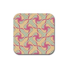 Abstract Pattern Design Scrapbooking Rubber Coaster (square)